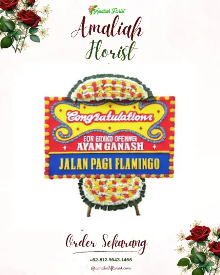 Sewa Papan Bunga Cicau